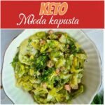 Młoda kapusta duszona z boczkiem i koperkiem- keto