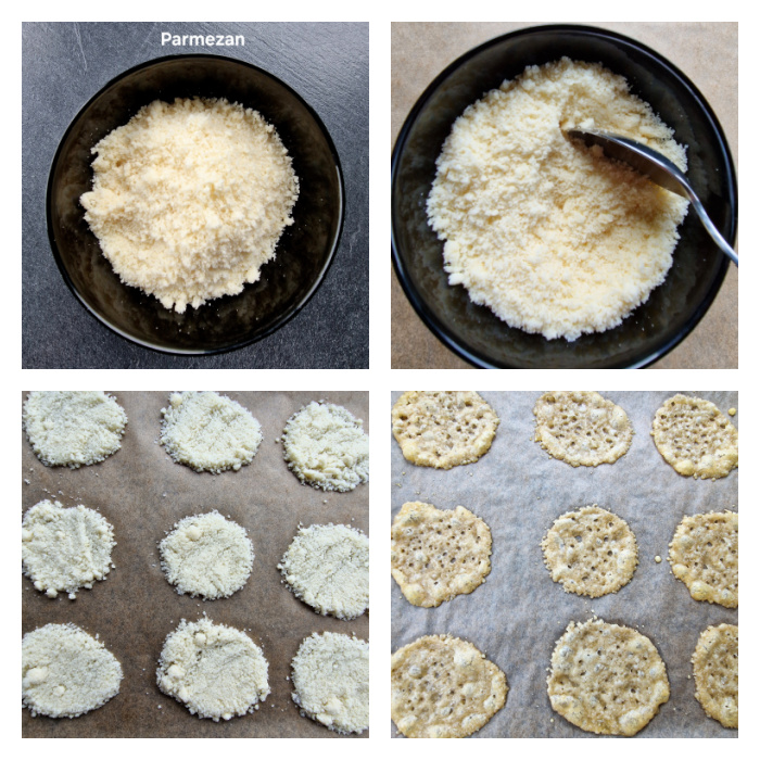 Przygotowanie chipsów z parmezanu
