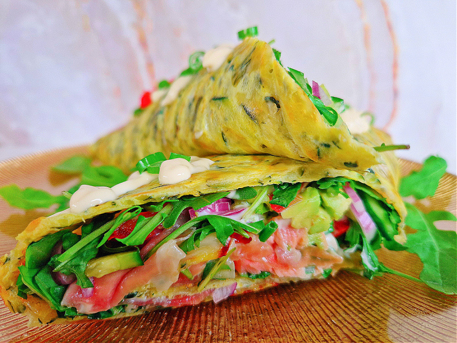 Wrap z cukini z soczystymi dodatkami